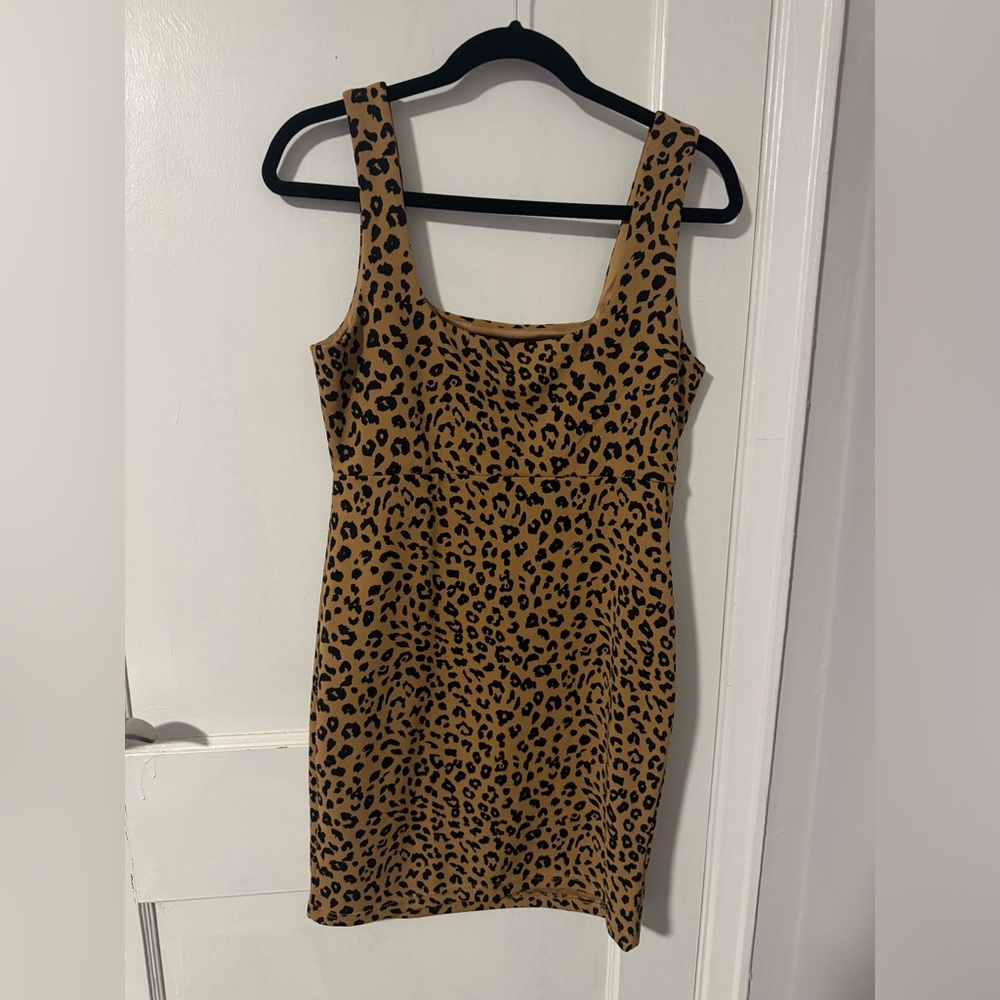 Love Tree Tan Leopard Print Dress